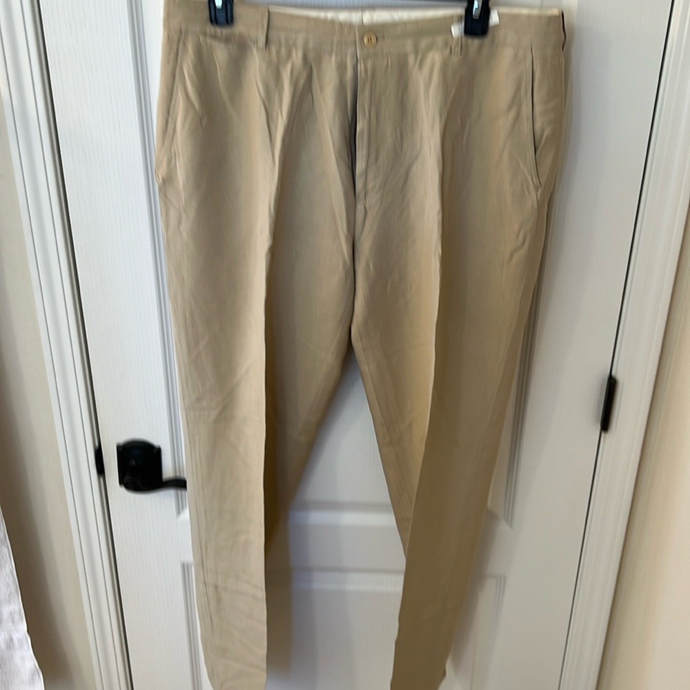 Ralph Lauren Polo Men’s Tan Linen and Silk Dress Pants Size 38 x 34